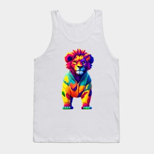 colorful lion Tank Top